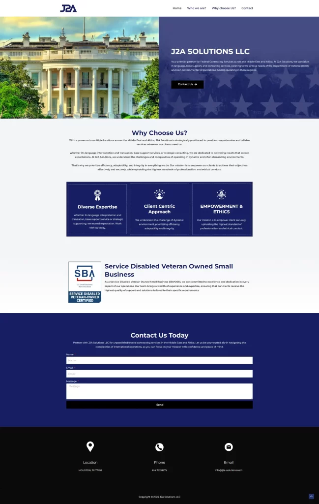 A website portfolio image